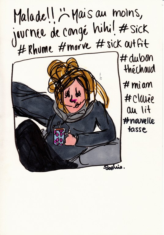 selfie malade